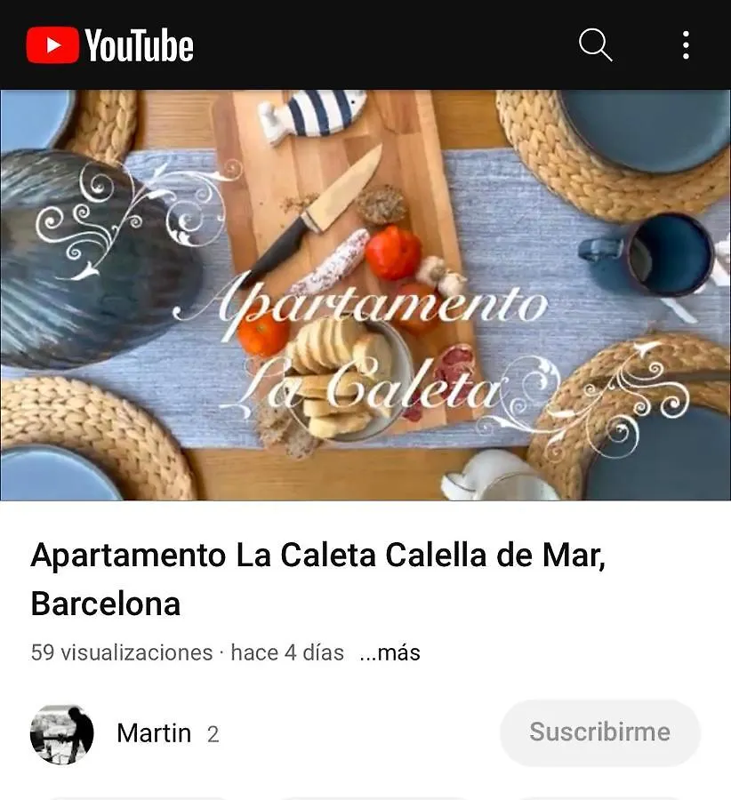 Appartement Apartamento “La Caleta” Calella